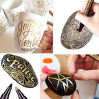 Markers met metallic effect