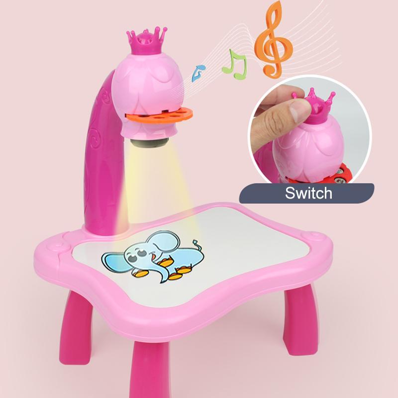 LED tekenprojector met muziek voor creatieve kids
