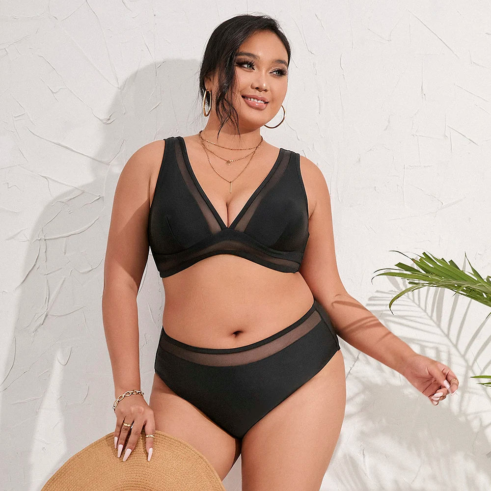 Sandy midnight plus-size bikini