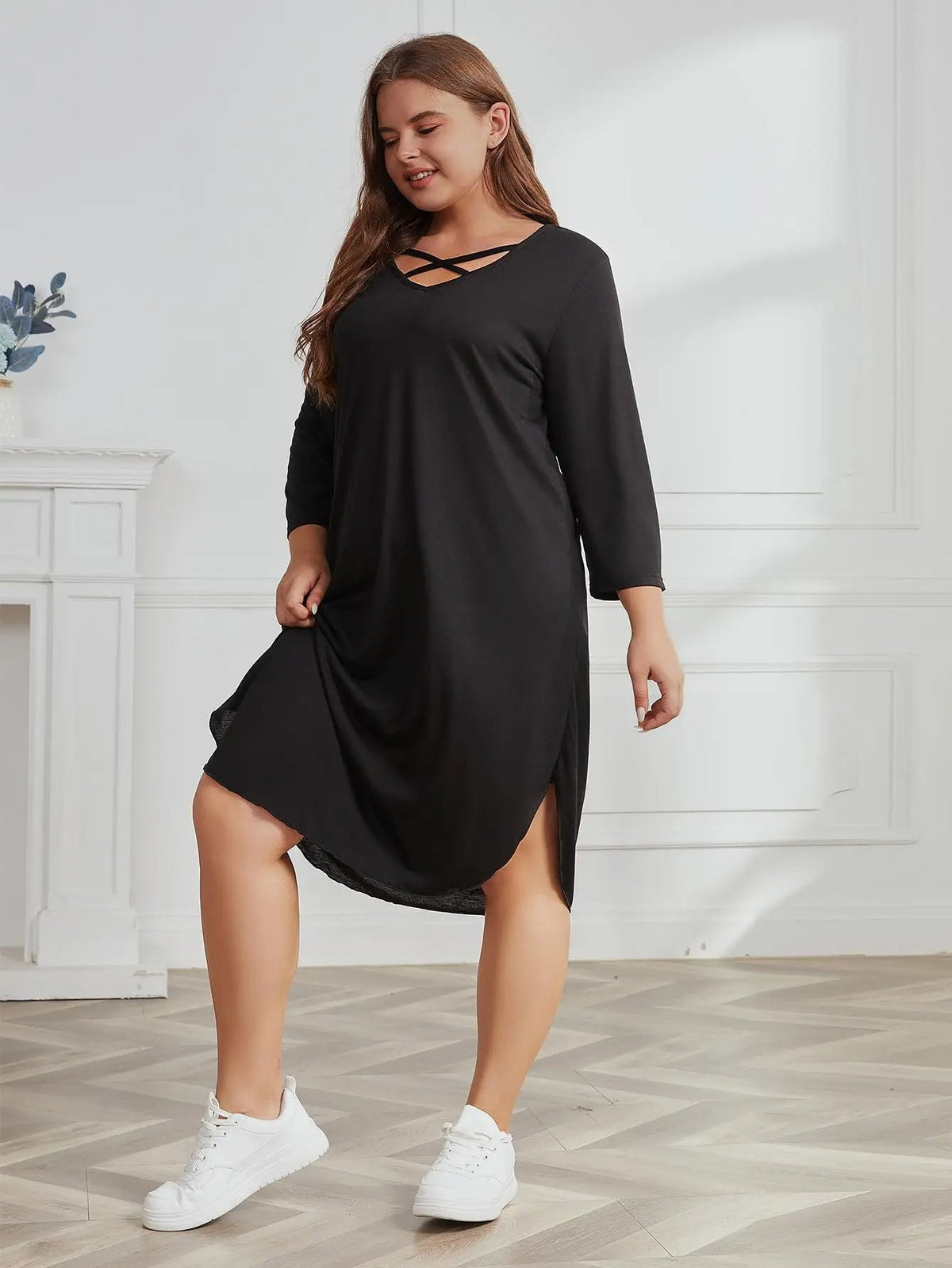 Gemma plus-size zomerjurk