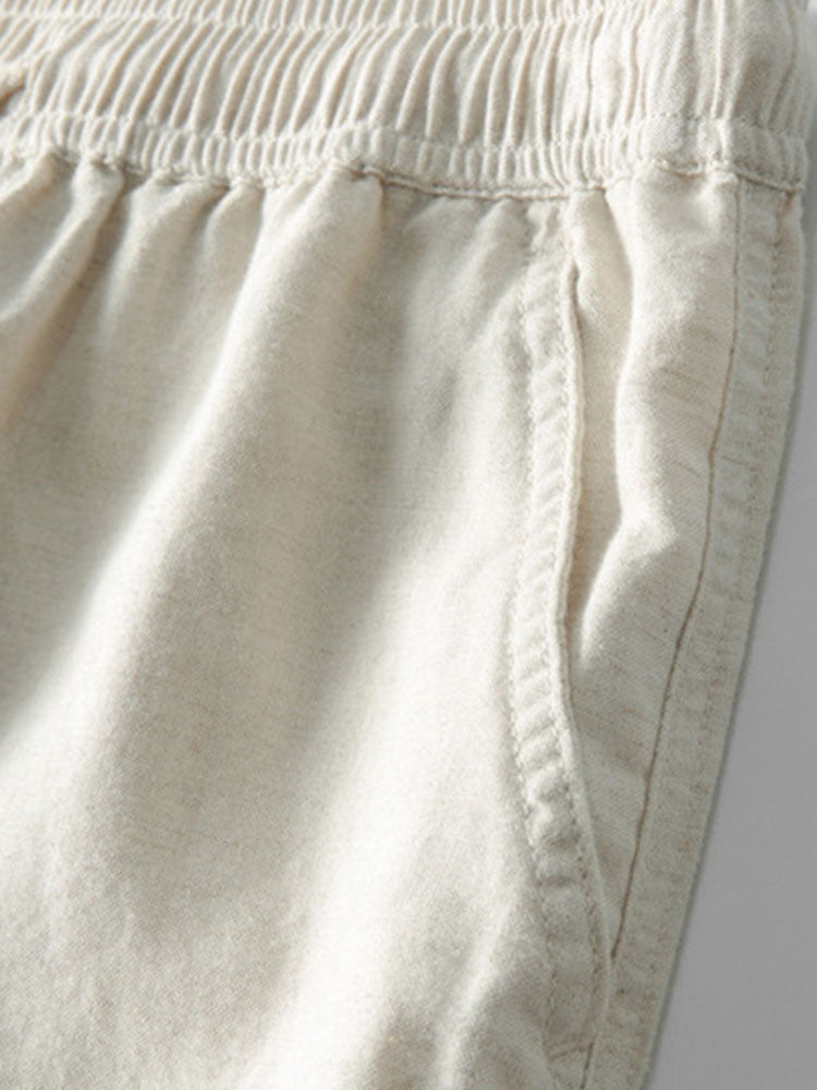 Linnen overhemd en broek set