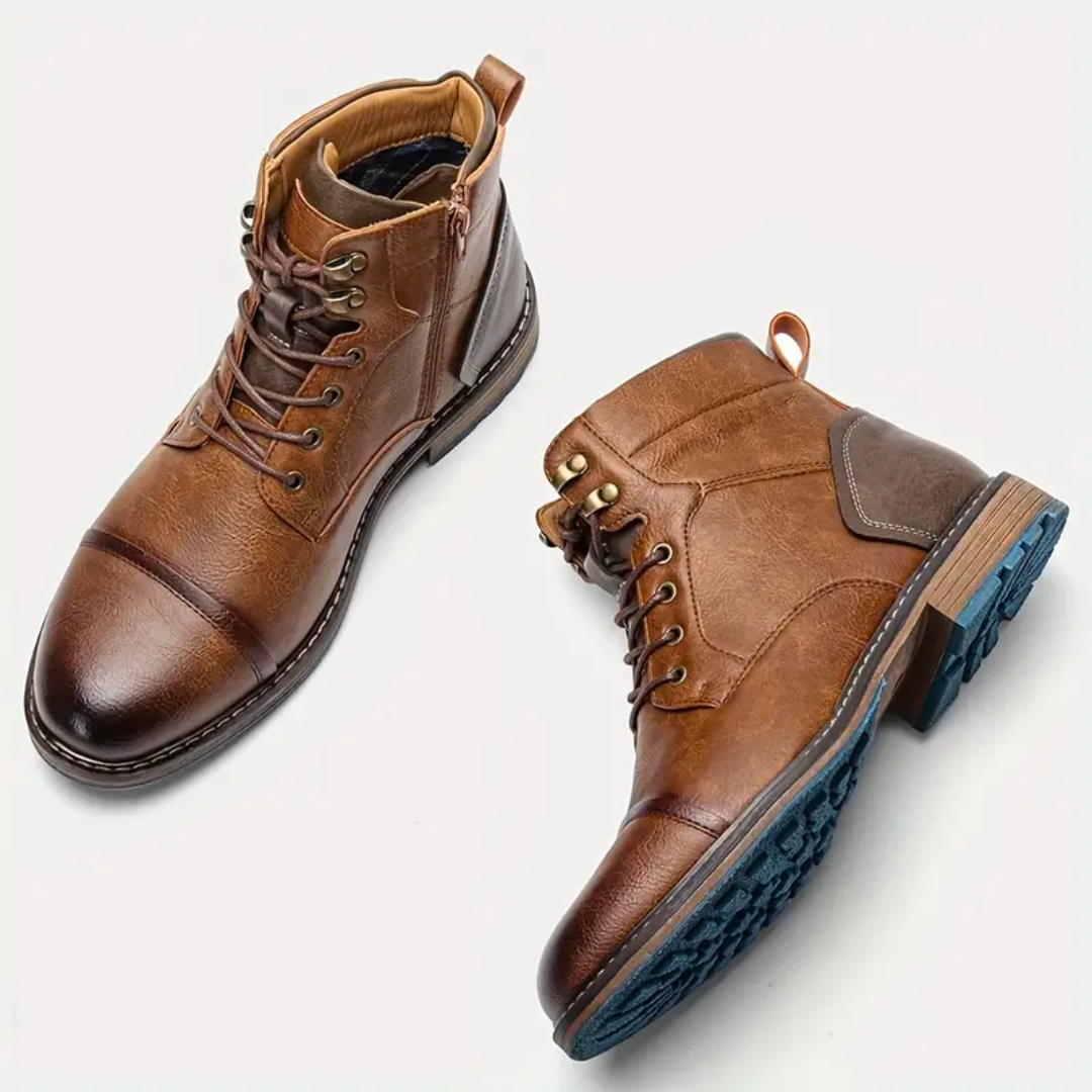 Vintage leren herenschoenen