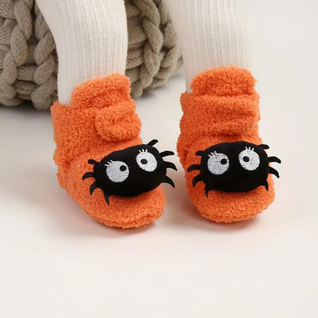 Kinder halloween sloffen met cartoonprint