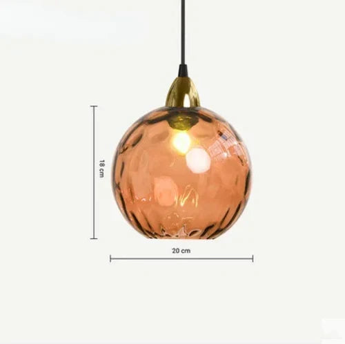 Glazen bolhanglamp met E27-fitting