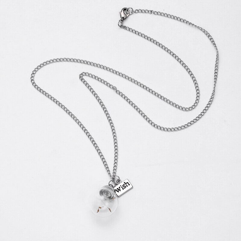 Vintage wens paardebloem ketting
