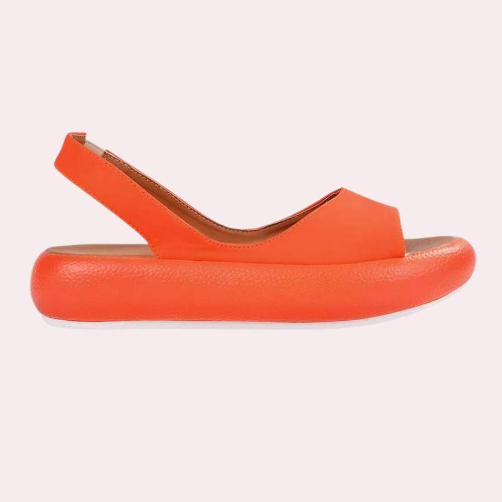 Dames zomerschoenen met dikke zool