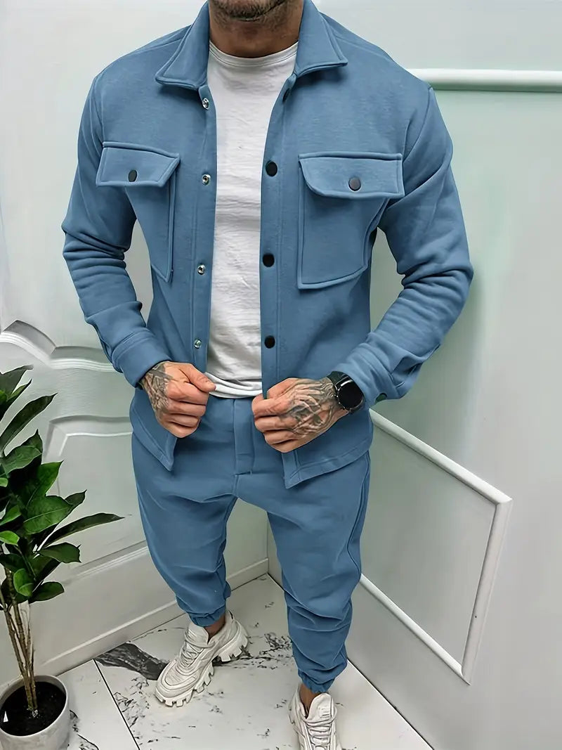 Stoere herenset met jas en broek — afbeelding 5