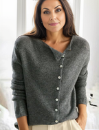 Eenvoudige effen longsleeve trui — afbeelding 2