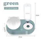 Voerbak voor katten en honden, 2-in-1