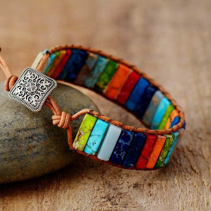 Armband met 7 chakra's