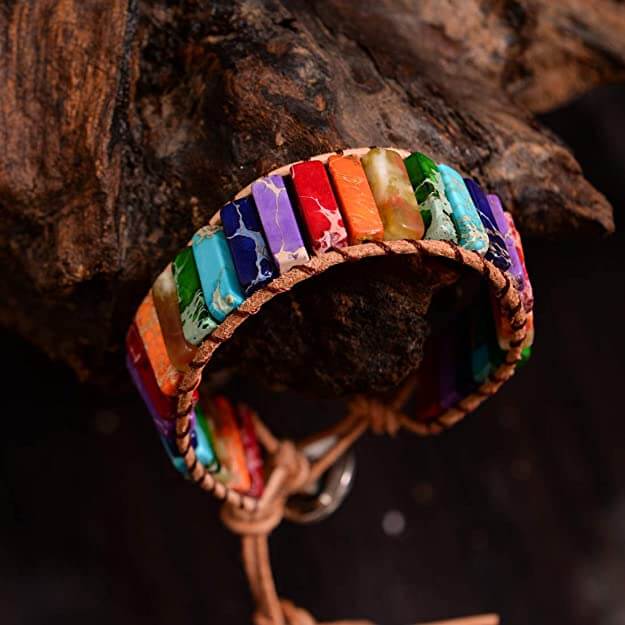 Armband met 7 chakra's