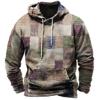3D plaid hoodie
