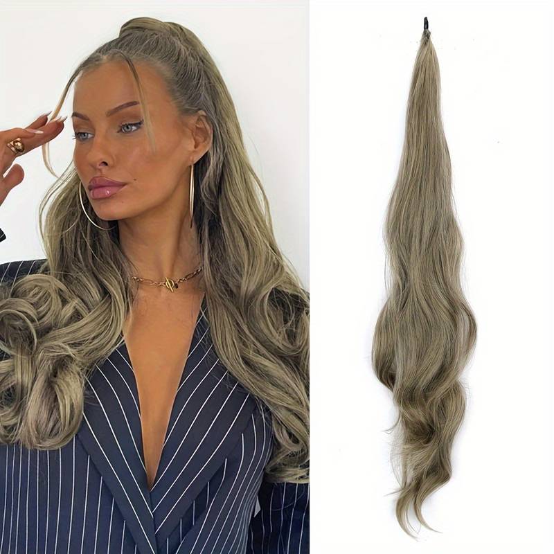 Flexibele wrap-around paardenstaart voor lang, vol haar