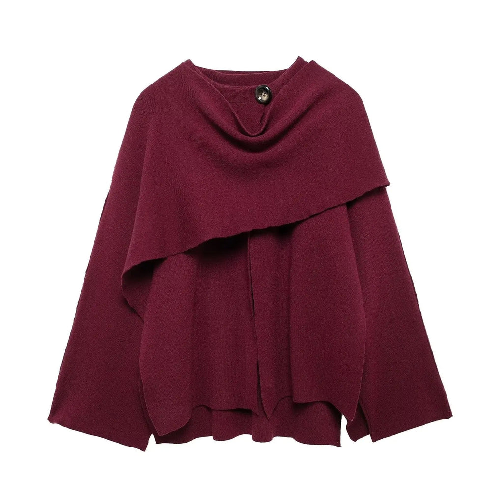 Dames winterponcho