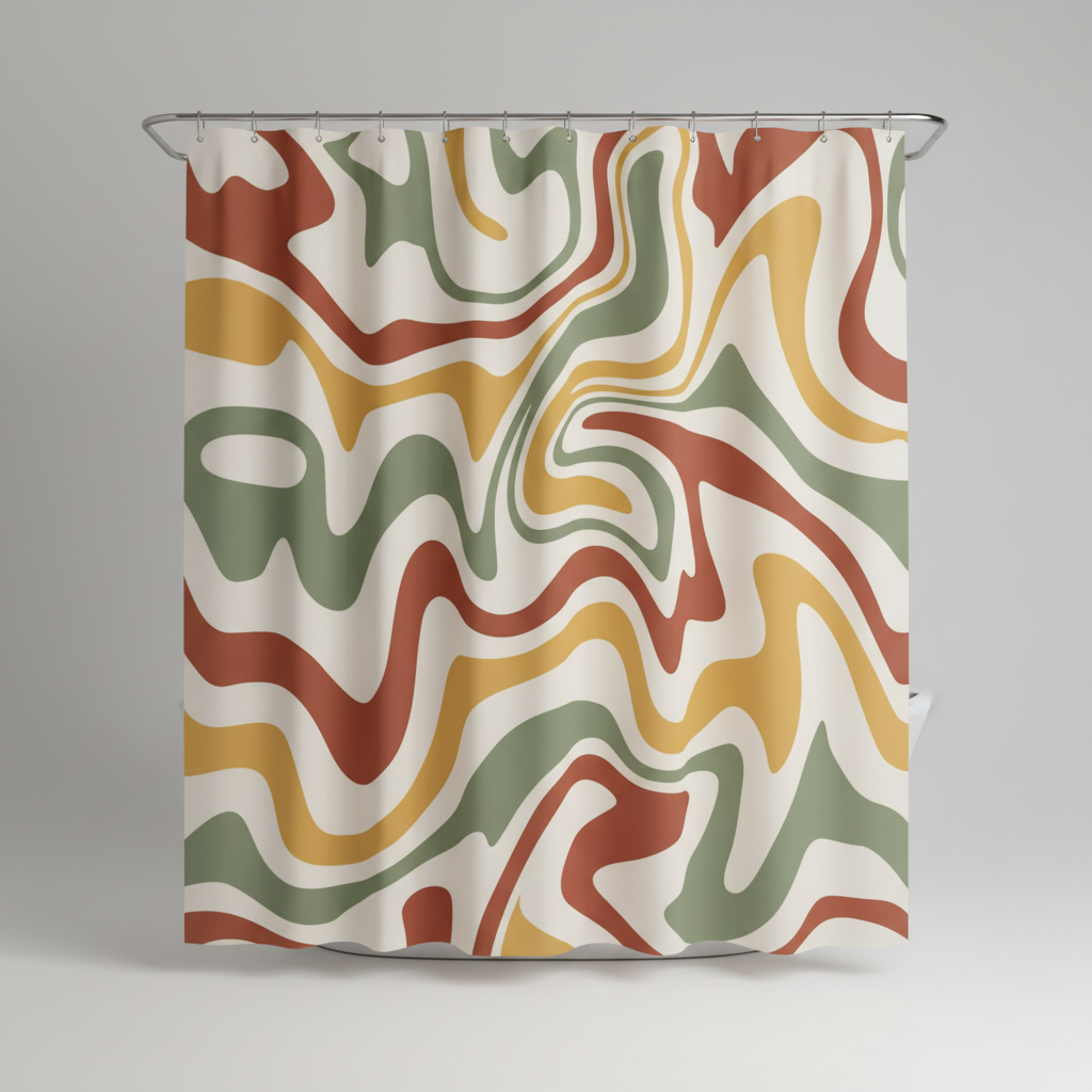 70s retro spiralmuster