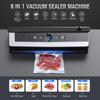 Vacumeermachine, 8-in-1, met ingebouwde snijder