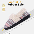 Winterse gebreide pantoffels