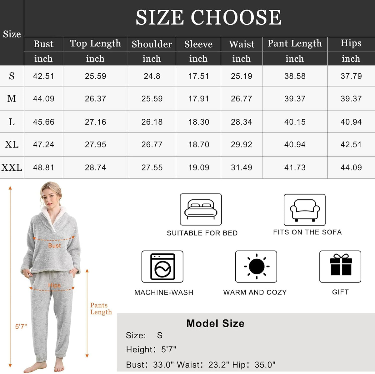 Fluffy Pyjama Set voor Dames