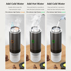 Draagbare 3-in-1 espresso koffiemaker met oplaadbare batterij