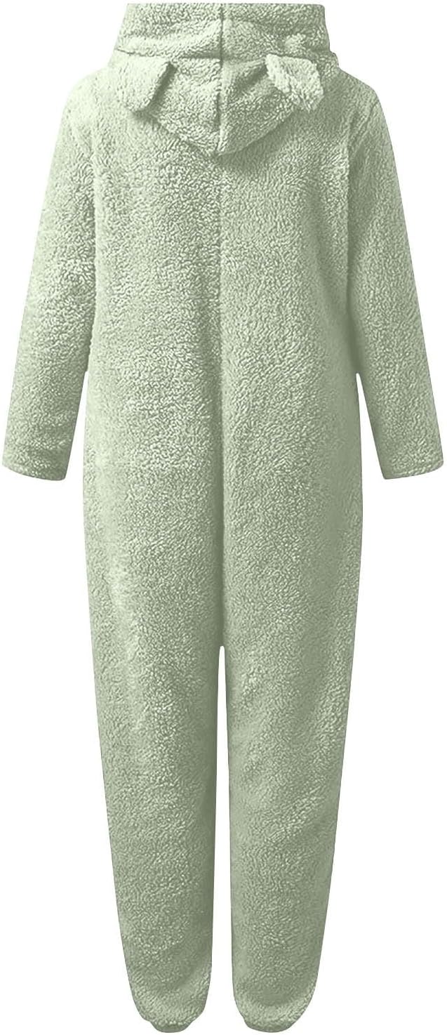 Sherpa Fuzzy Onesie met Capuchon