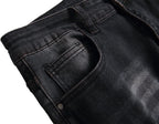 Heren slim-fit ripped jeans
