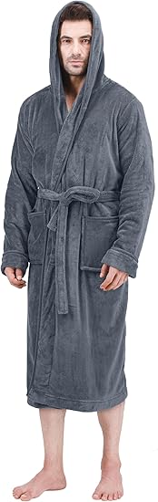 Heren fleece badjas