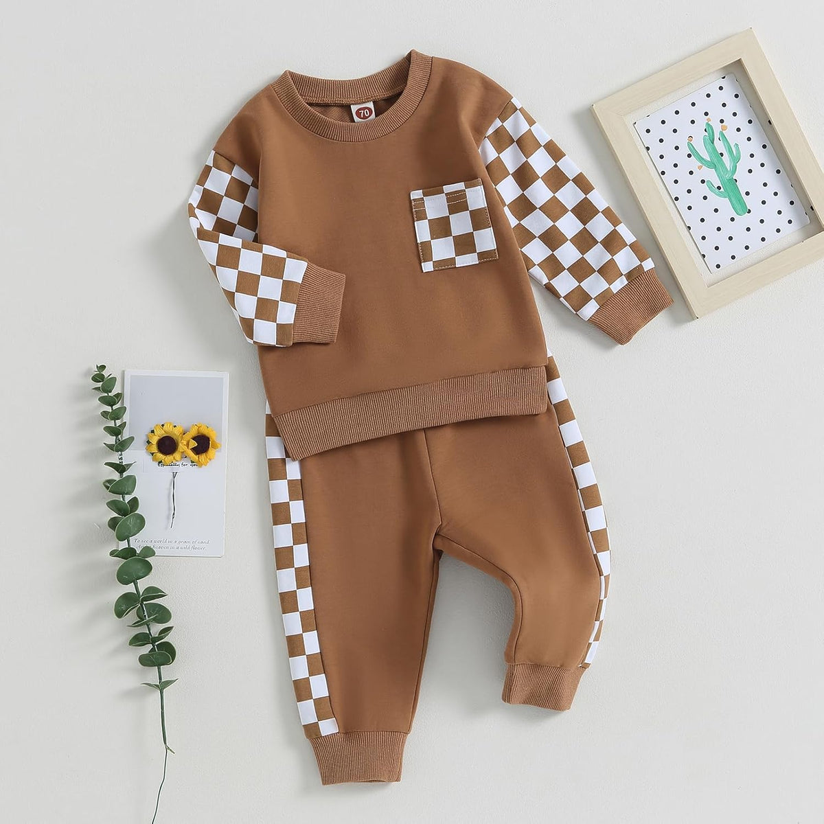 Baby jogger set winter – contrast sweatshirt en broek