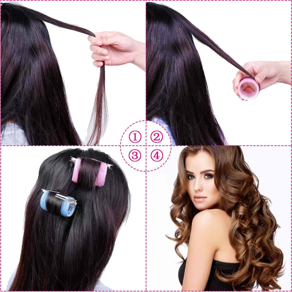 Zelfklevende haarrollen set