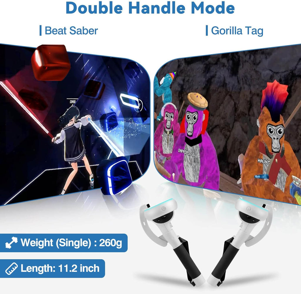 VR-controllerverlenghandgrepen voor meta quest 2