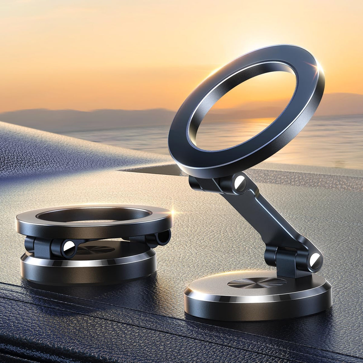 360° opvouwbare magnetische telefoonhouder voor de auto - sterk & verstelbaar