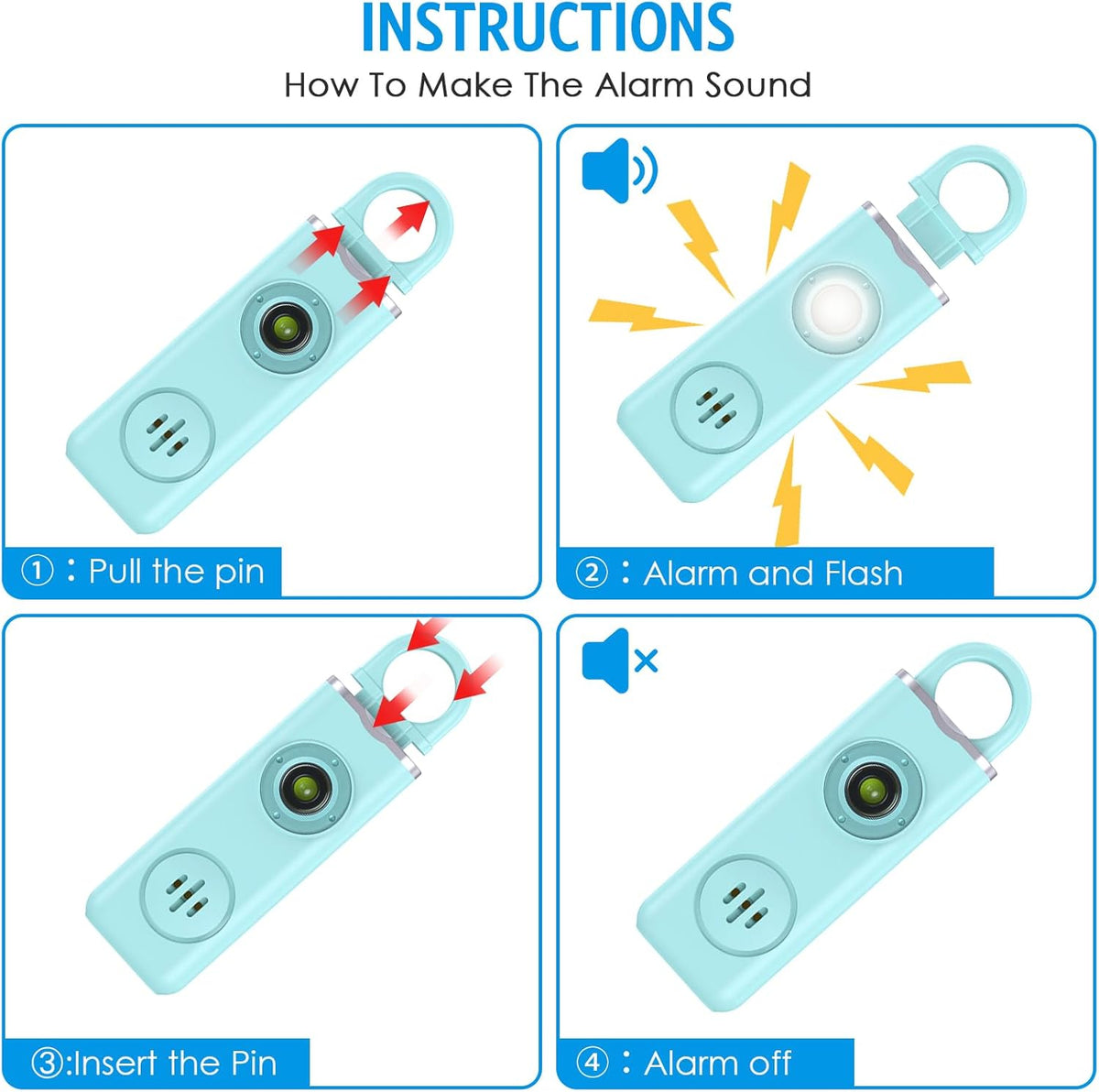 Persoonlijk alarm sleutelhanger