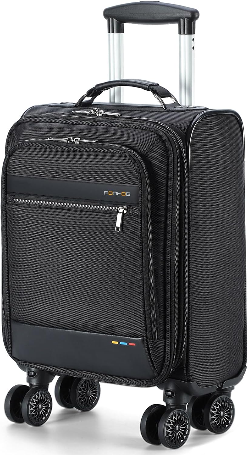 Uitbreidbare handbagage koffer met spinner wielen & laptopcompartiment