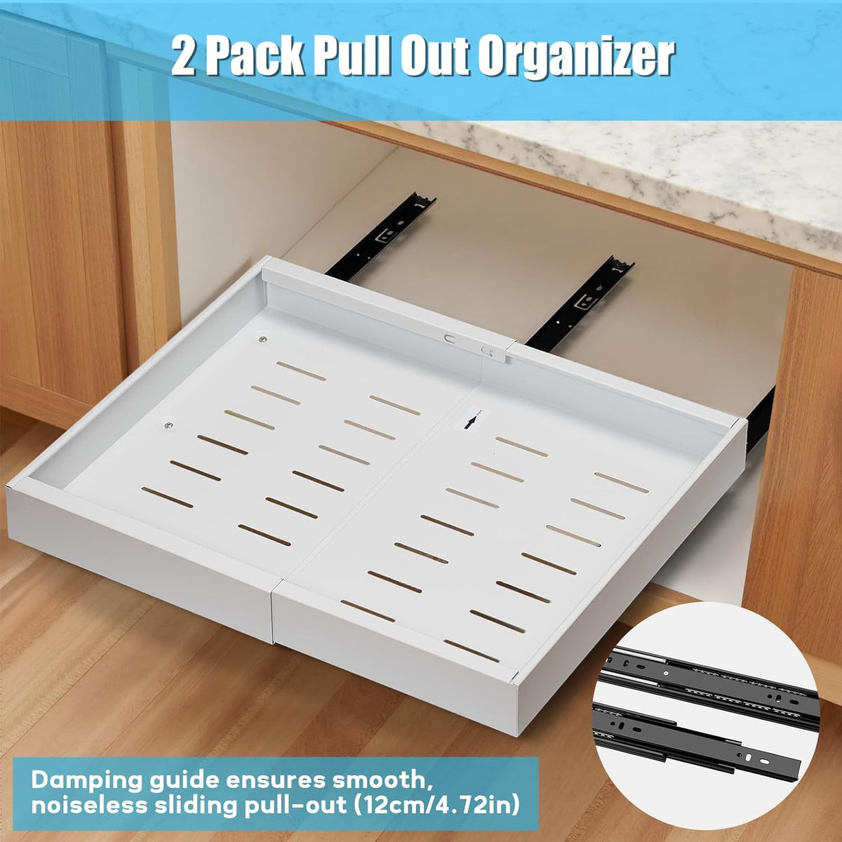 2-pack uittrekbare kastlades