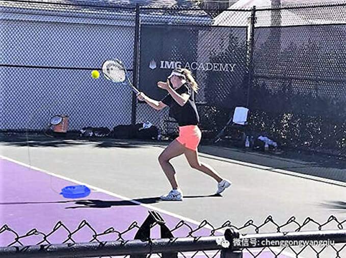 Draagbare tennissen trainer terugkaats bal