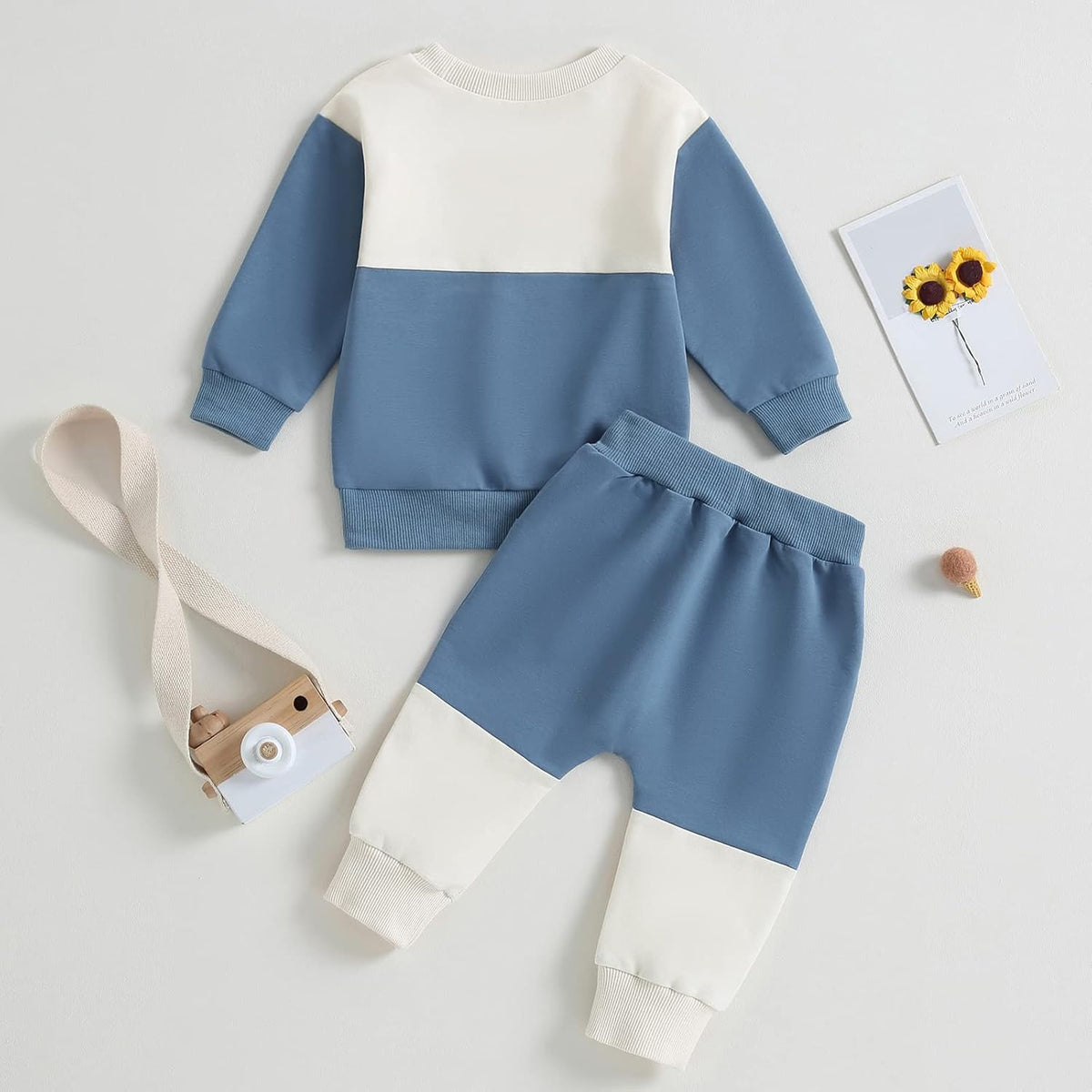 Baby jogger set winter – contrast sweatshirt en broek
