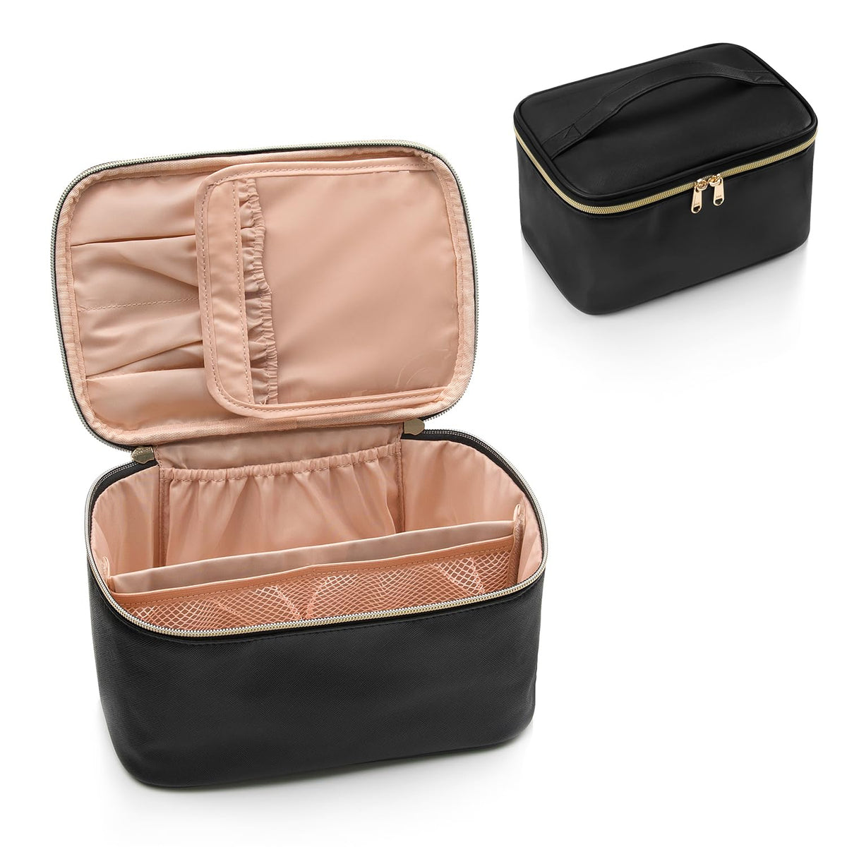 Reisvriendelijke make-up organizer, uitgerust met verdelers — afbeelding 16