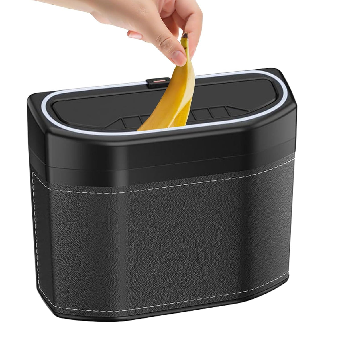 Geuroverproof auto vuilnisbak met touch light