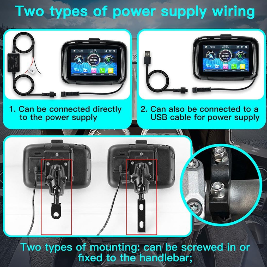 Draagbare motormonitor met 5" (12,7 cm) ips-scherm