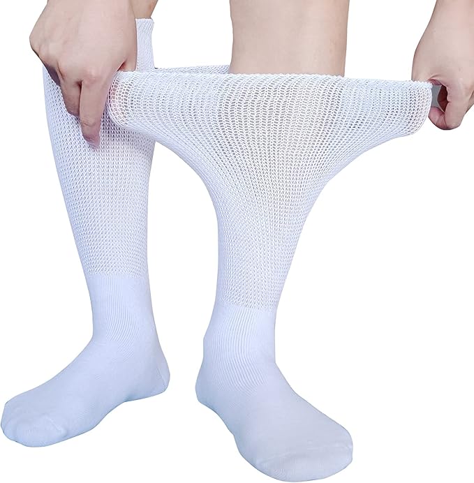 Extra brede diabetische & lymfoedeem sokken