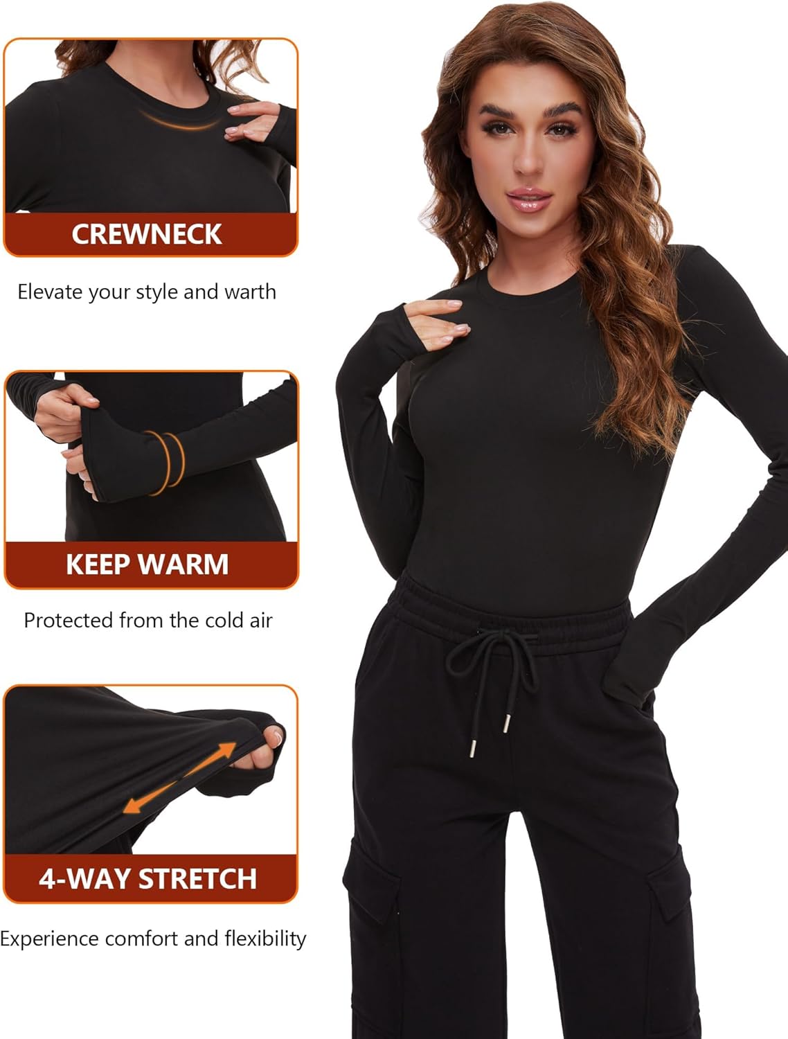 Thermoshirts voor vrouwen - luna (4-pack)