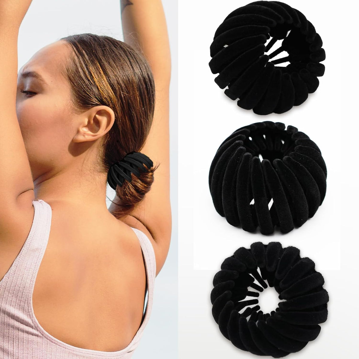 Vogelnest haarclips - set van 3 — afbeelding 11