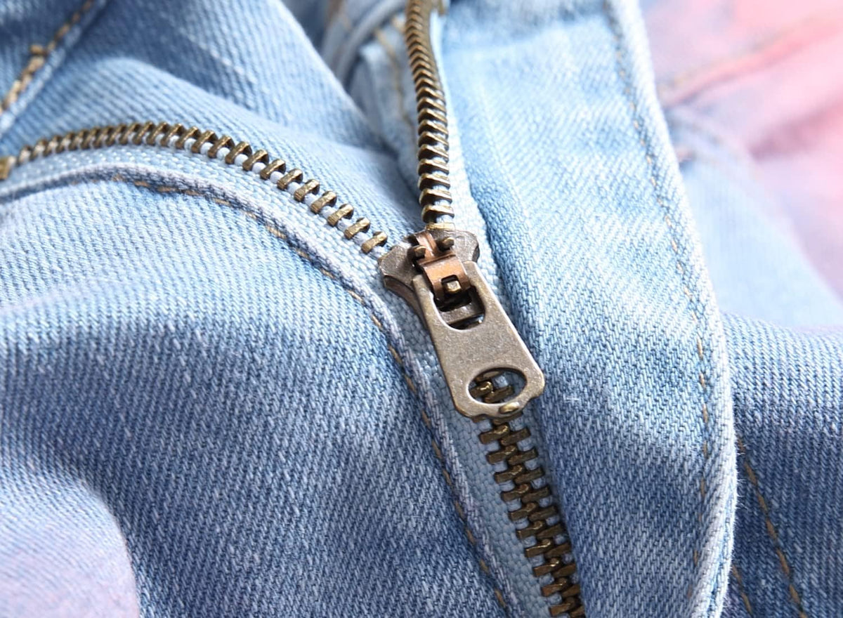 Heren slim-fit ripped jeans