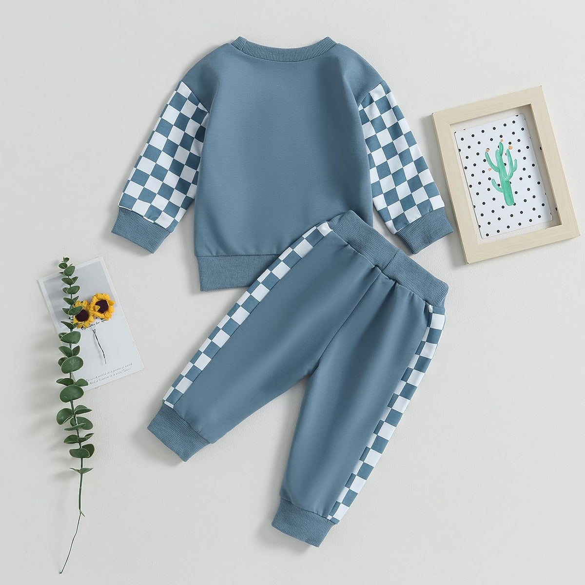 Baby jogger set winter – contrast sweatshirt en broek