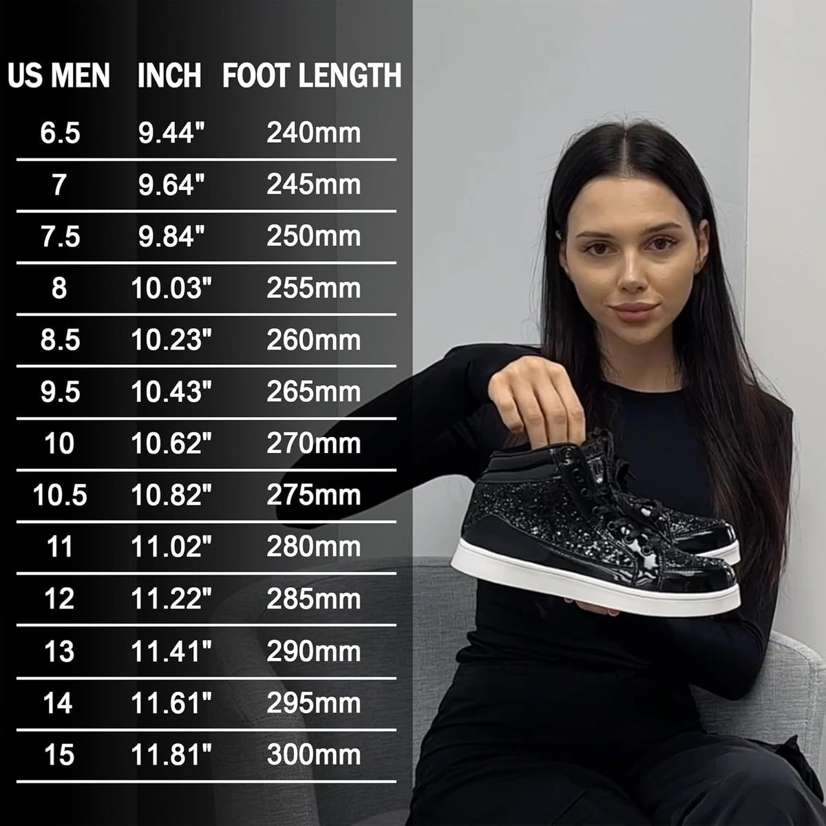 Casual glitter sneakers