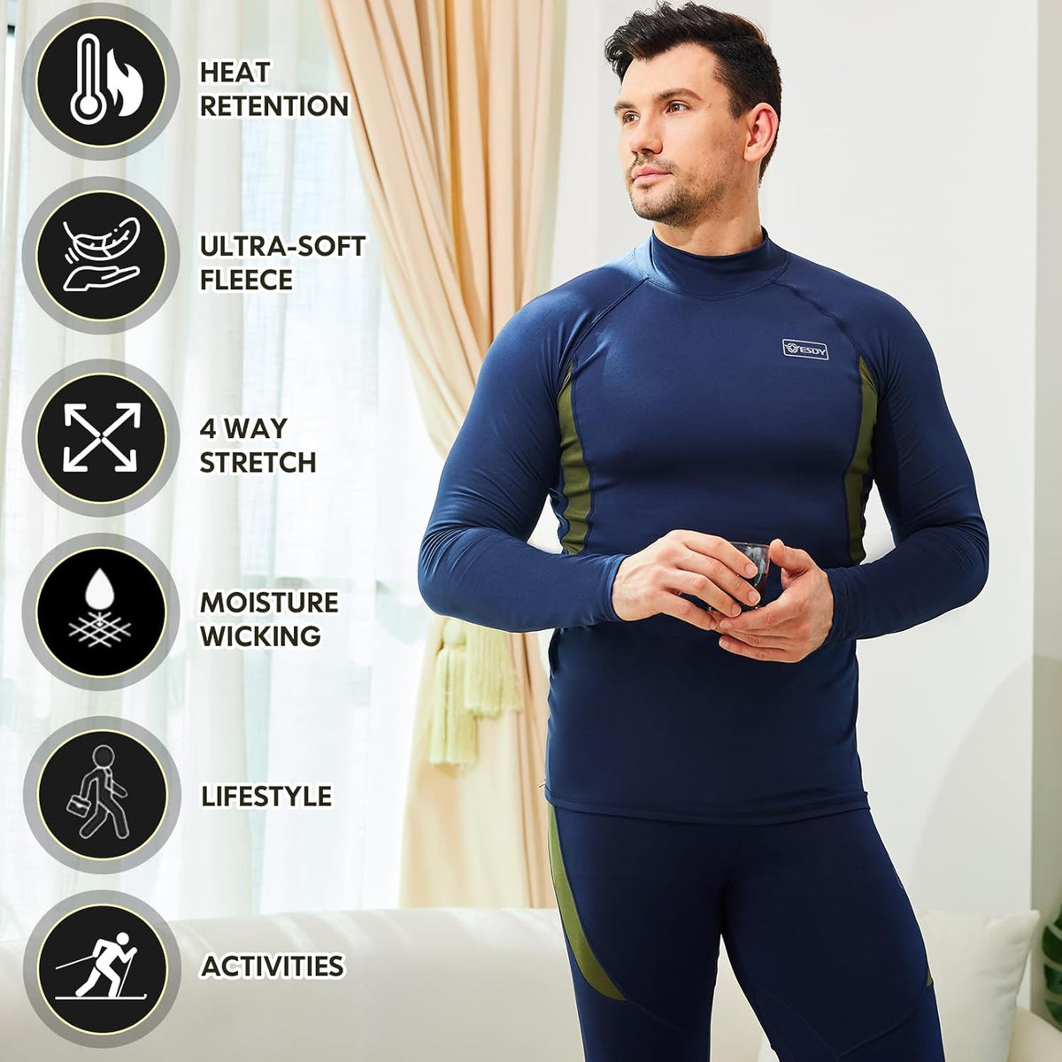 Thermisch ondergoed set voor heren