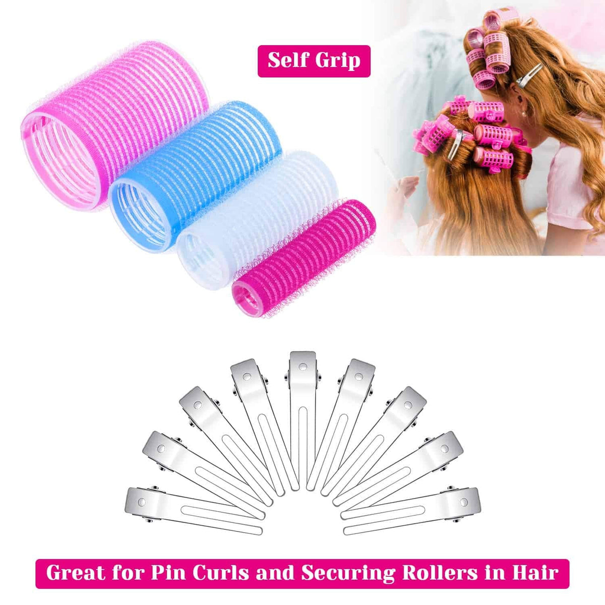 Zelfklevende haarrollen set