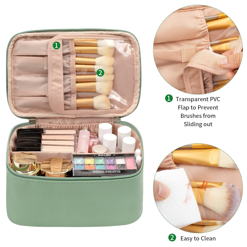 Reisvriendelijke make-up organizer, uitgerust met verdelers — afbeelding 13