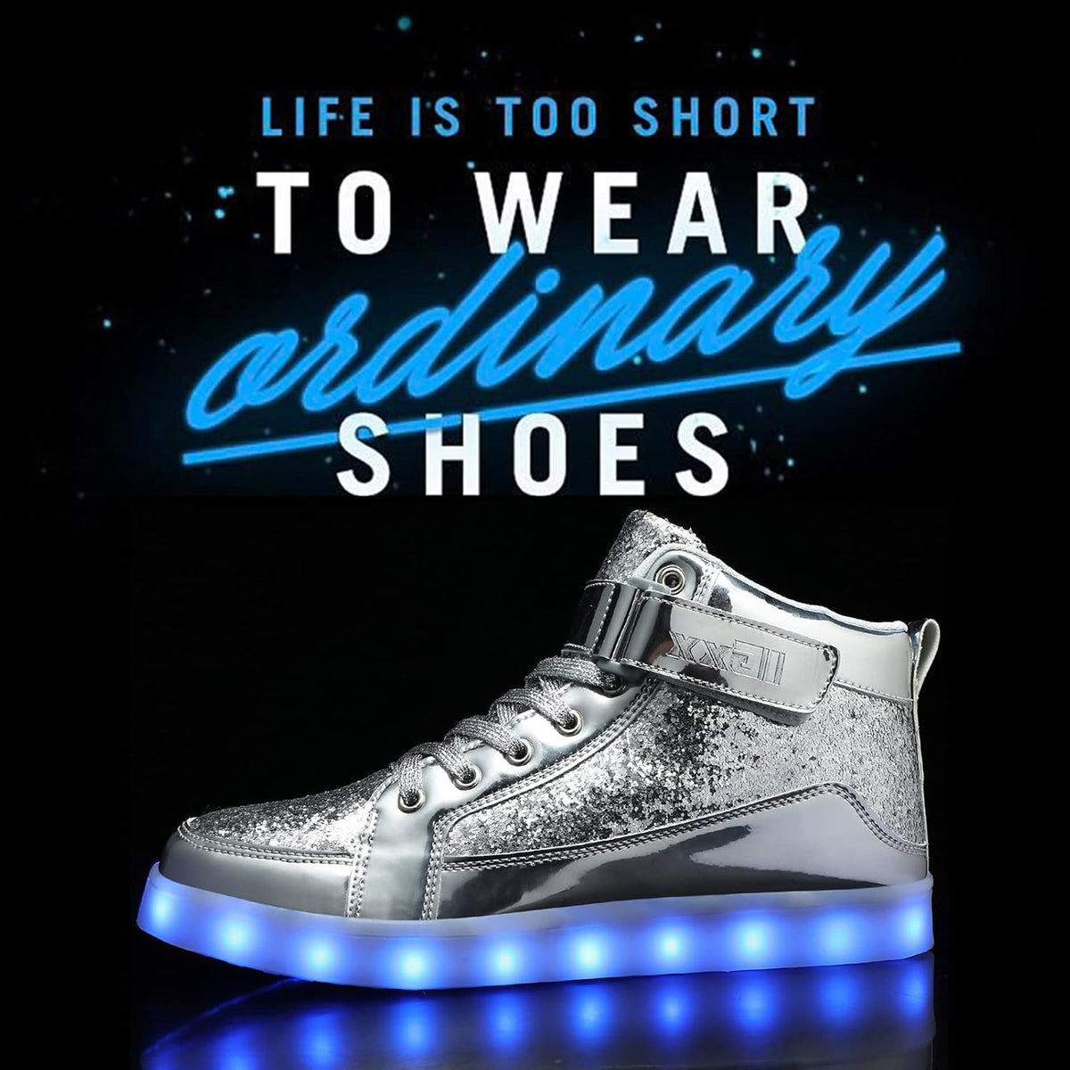 LED sneakers met oplaadbare verlichting