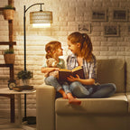 Boogvloerlamp met afstandsbediening & verwisselbare kappen