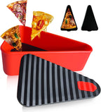 Herbruikbare pizza-opslagcontainer met 2 schalen